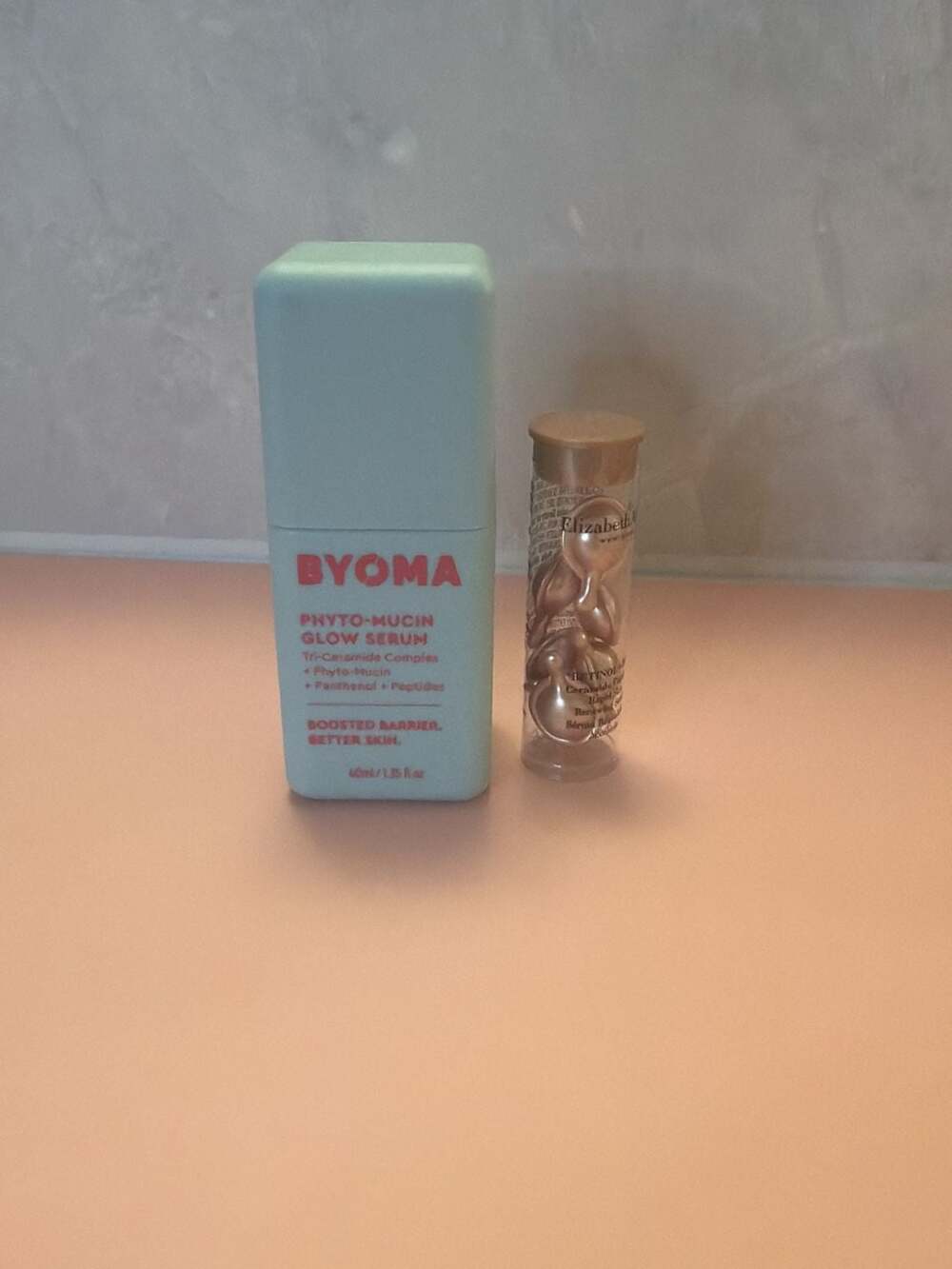 BYOMA Phyto-Mucin Glow Serum with Elizabeth Arden Ceramide Capsules